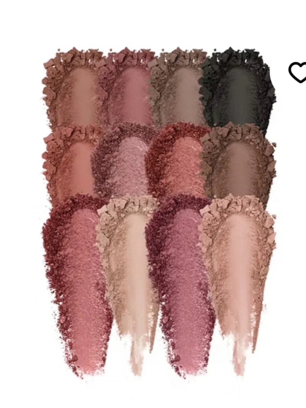 Bronzed Eyeshadow Palette - Warm Rose & Brown Shades
